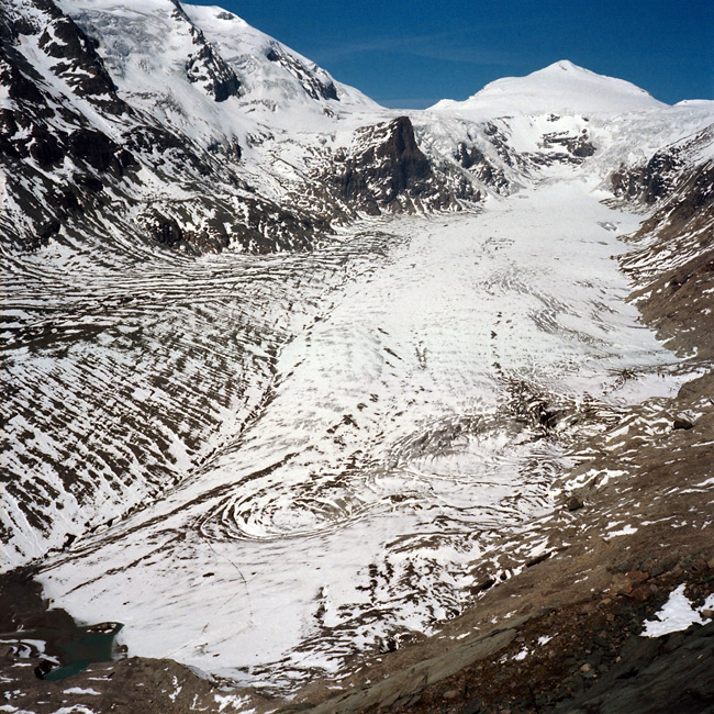 Johannisberg,  3453m, et le glacier du Pasterze